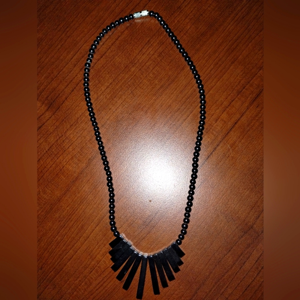 Beautiful beaded hematite necklace